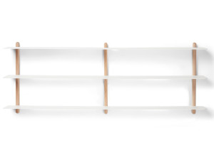 Подвесной книжный шкаф из стали и дерева