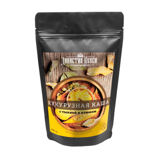 Каша кукурузная с тыквой и изюмом Династия Вкуса 200 г Santreyd 13291 - Вид №1