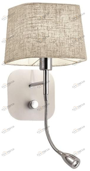 Terzo Light Настенный светильник из стали и пвх с гибким кронштейном Hendrix V4174600