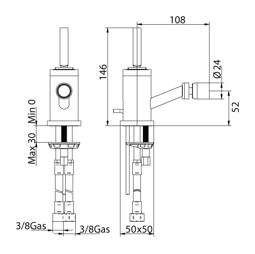1623200000 Смеситель Bandini Coco Santreyd - Вид №1