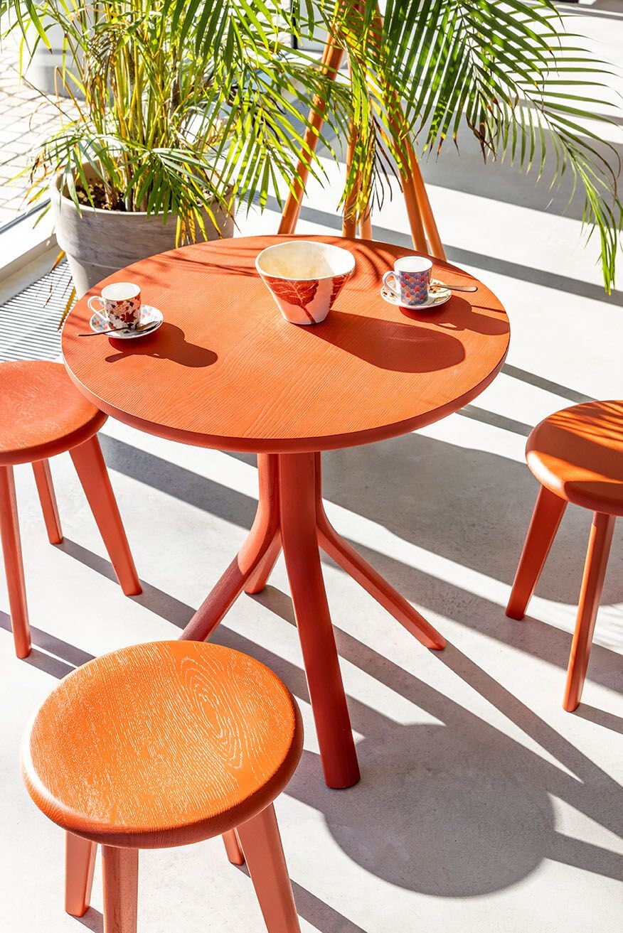 Твердый деревянный низкий стул SIPA Jolly ARCH-00021785 - Вид №2