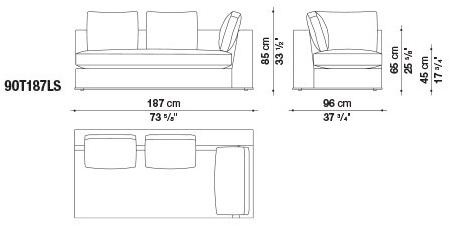 Maxalto Диван из ткани Otium sun-id-1372446 - Вид №4