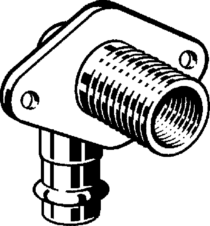 279 301 Модель 2232.1 Трубопроводные системы  Profipress  Водорозетки для прохода через стену Santreyd  - Вид №1