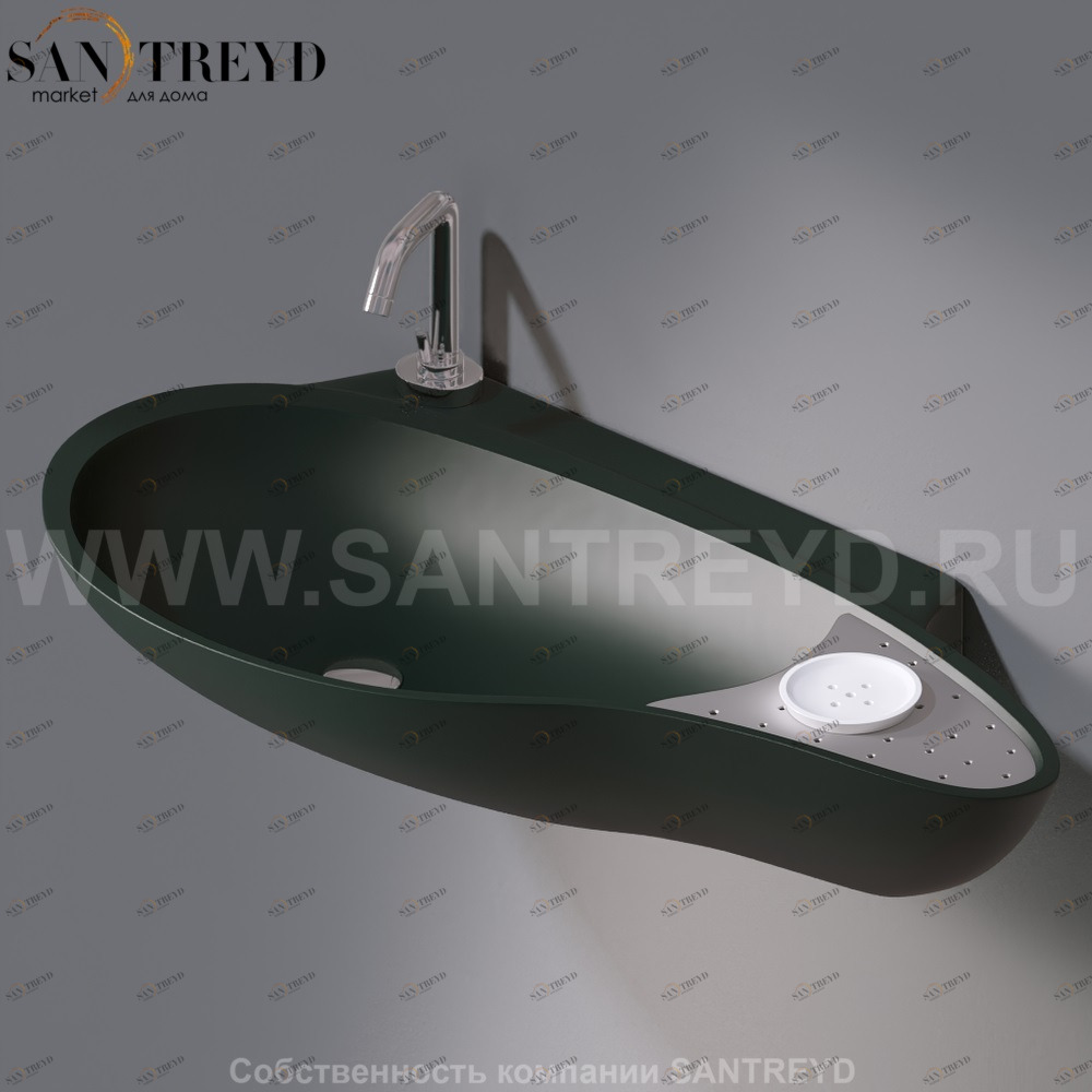 L235T0R1V4..143 Подвесная раковина настенная овальная A. e T. Italia SPOT AeT ITALIA ACCENT L235T0R1V4.143