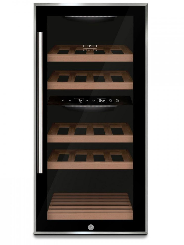 5351862 Винный шкаф CASO WineComfort 24 серебристый, черный STDN-0000042