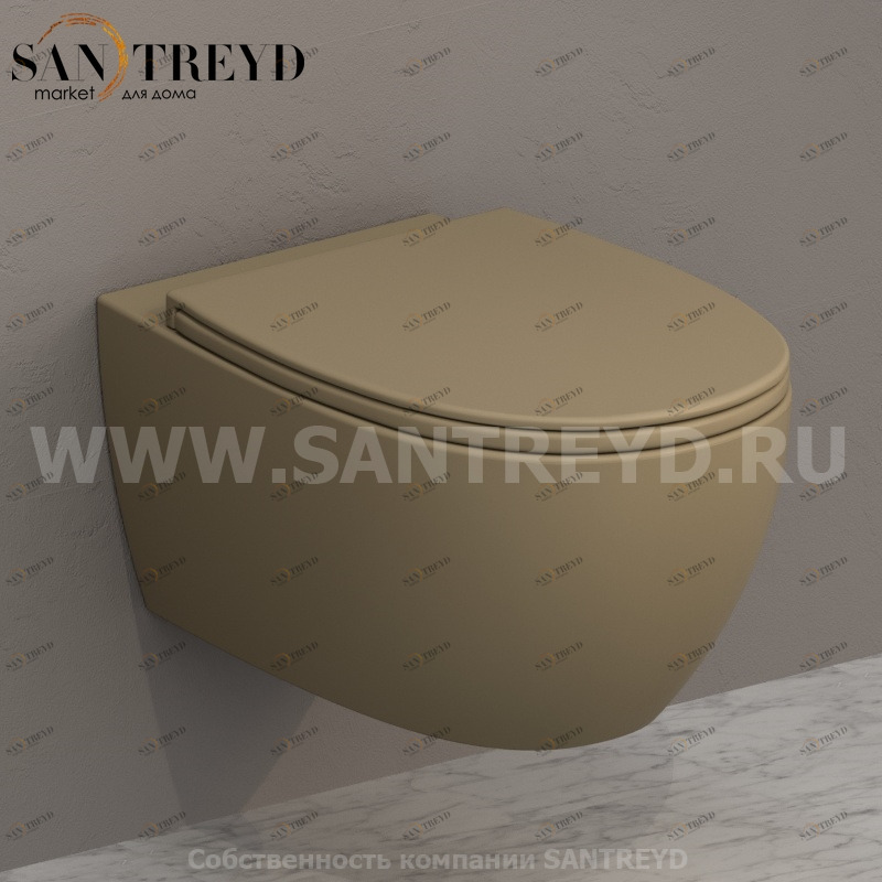 MDS03PA Подвесной унитаз настенный Бежевый Ceramica Globo 4ALL Италия