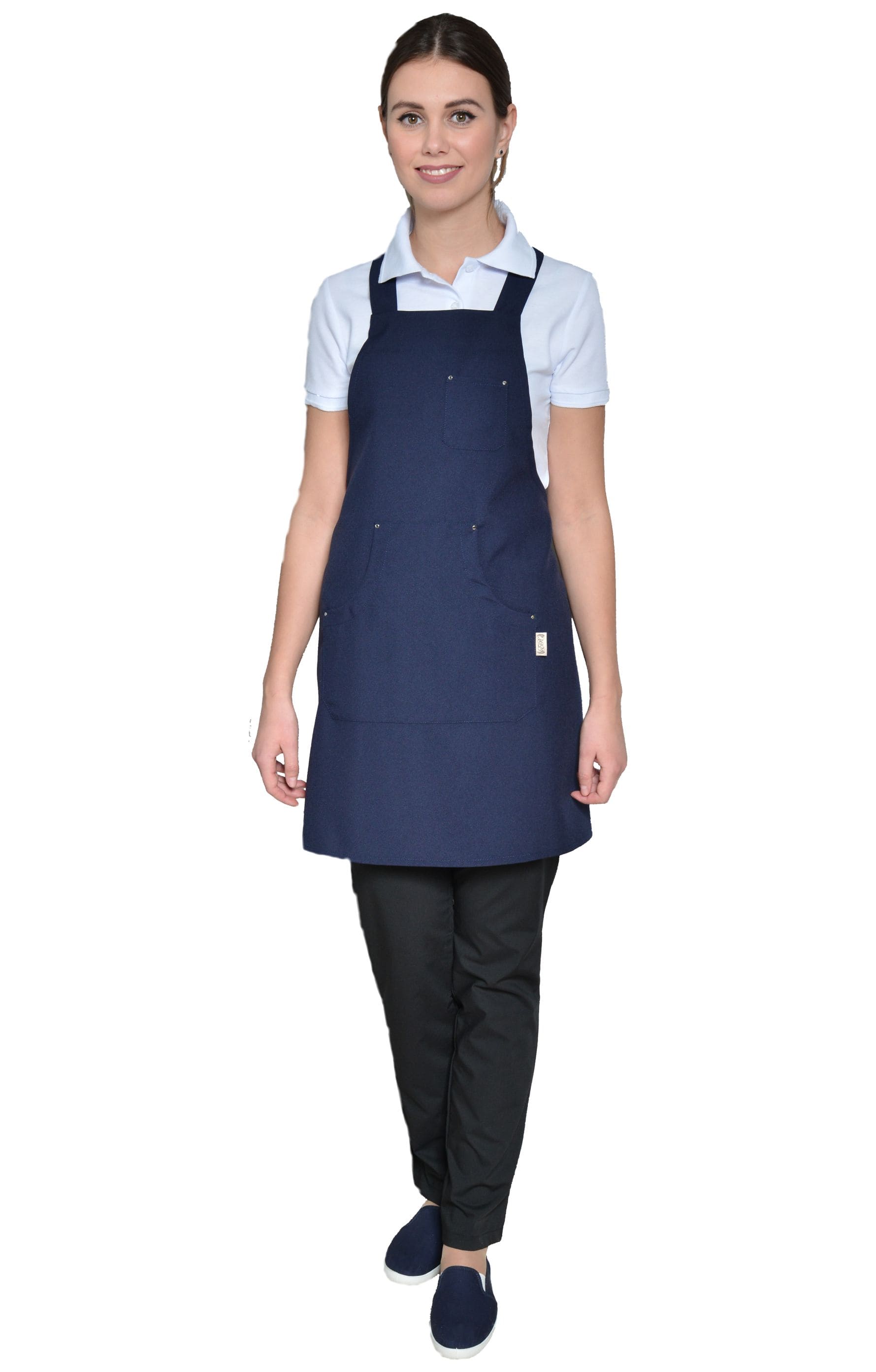 60692 Фартук с нагрудником dark blue (темно-синий) IRMA  Одежда для официантов  размер  - Вид №3