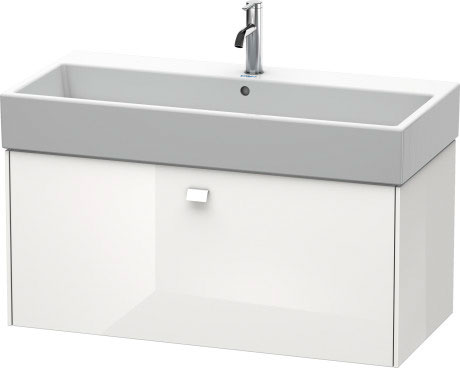 BR405604343 Тумбочка подвесная Brioso #BR4056 984 x 459 мм Базальт матовый, декор Duravit - Вид №2