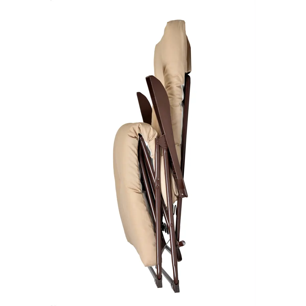 Кресло-шезлонг Naterial Ривьера 119х105х65 см сталь/полиэстер бежевый/коричневый STLM-2162610 - Вид №2