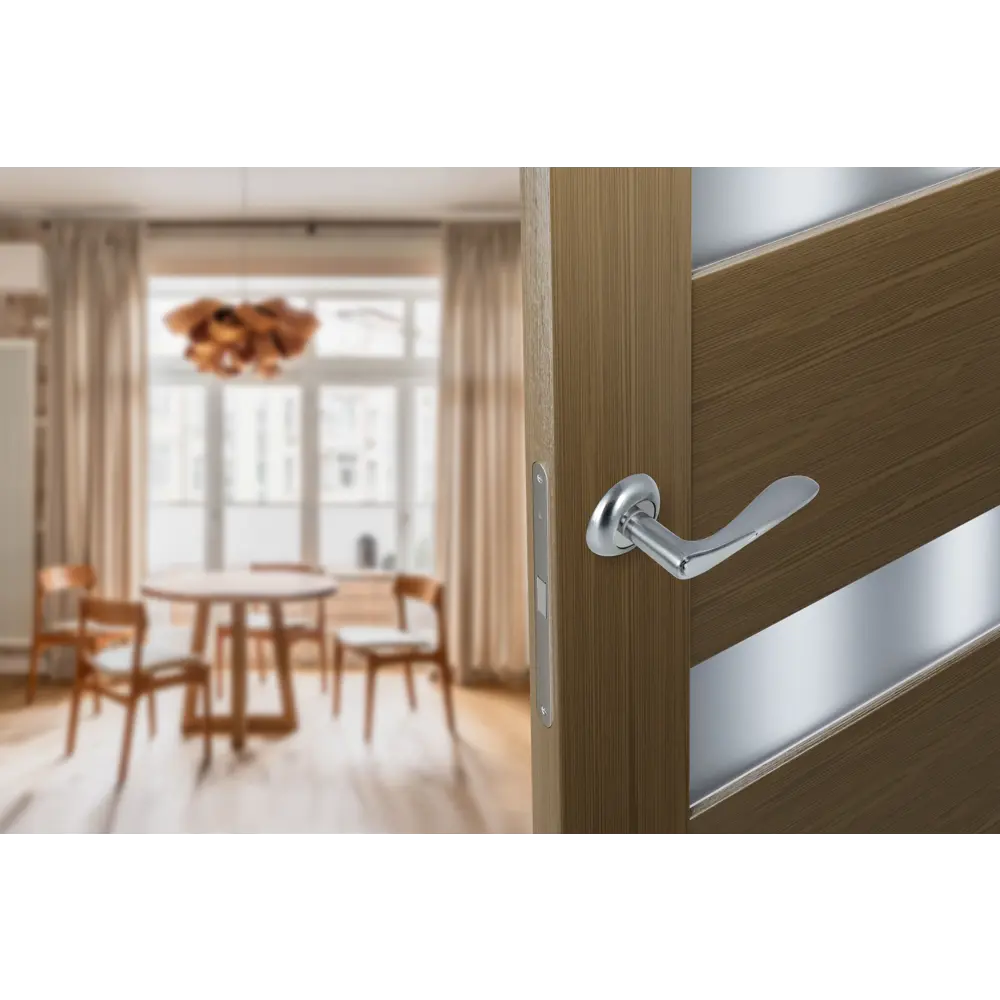 EDSON Дверные ручки EDS-44Н-R1 матовый хром для межкомнатных дверей 85168429 STLM-0898784 - Вид №9