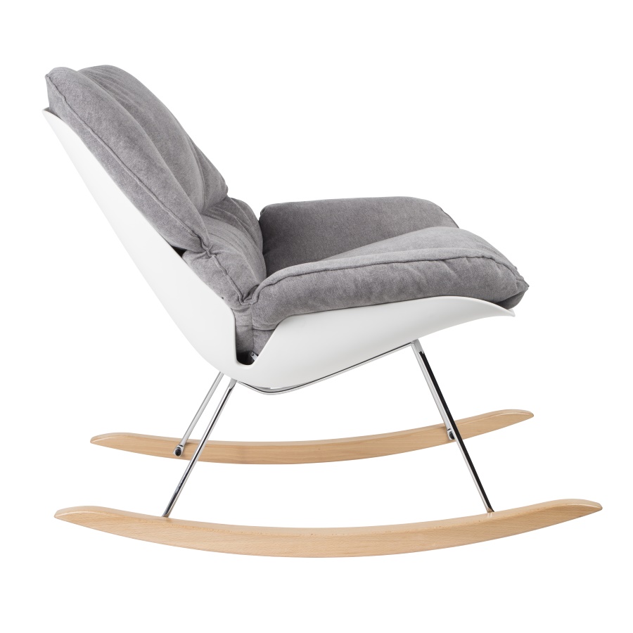 Лаунж кресло-качалка Rocky светлое White Label Living 3100042 - Вид №6