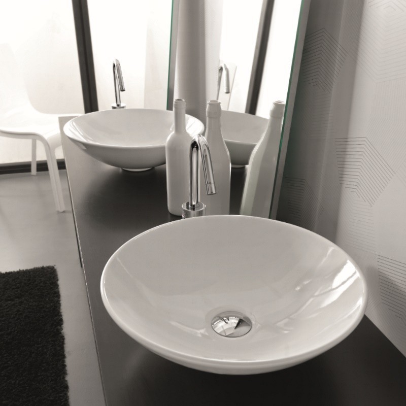 25365BI Накладная раковина на столешницу  круглая Ceramica Hidra  - Вид №2