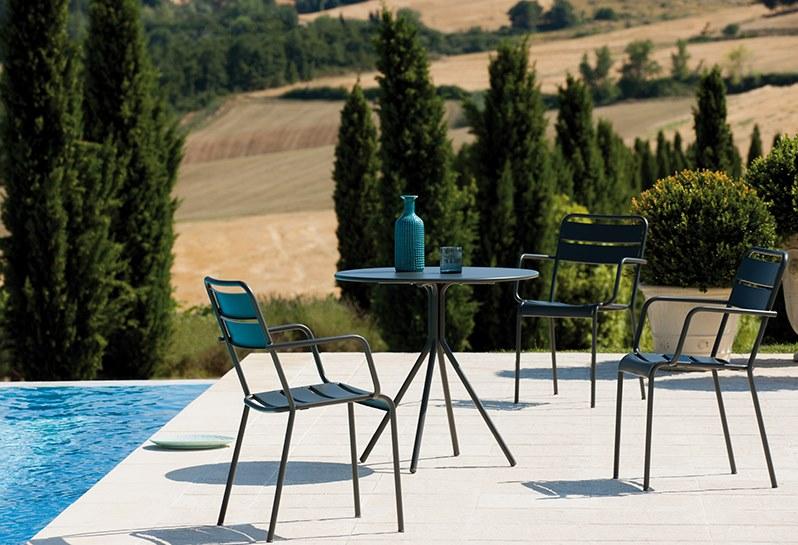 Vermobil Металлический садовый стул с подлокотниками Twist Tw300 - Вид №1
