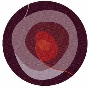 Deirdre Dyson Круглый ковер ручной работы Circular designs 26