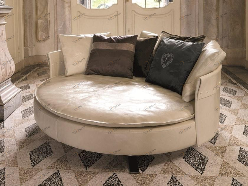 Longhi Изогнутый кожаный диван Loveluxe X 610