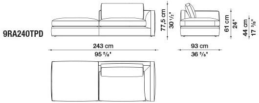 B&B Italia Модульный угловой диван из ткани Richard sun-id-1472345 - Вид №36