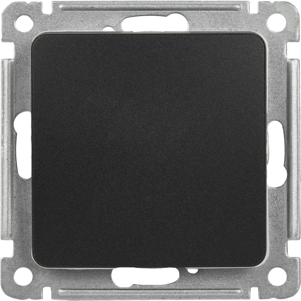 Выключатель встраиваемый Hegel Мастер 1 клавиша цвет черный STLM-2126994