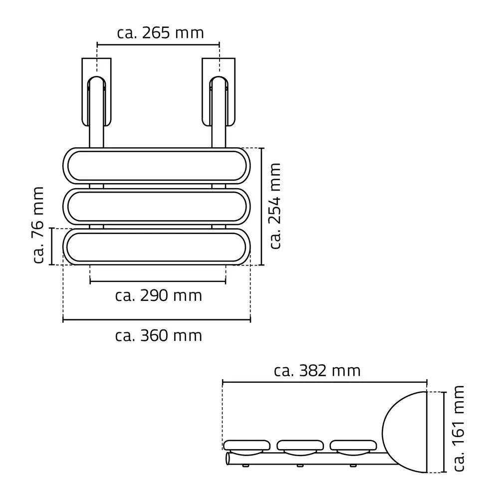 Сидение для душа Ridder Assistent Pro А140101 откидное цвет белый 84340149 STLM-2020545 - Вид №1