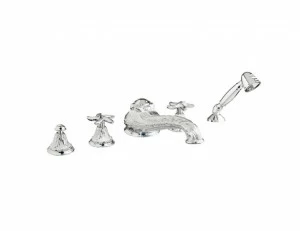 230716.B040.71 Набор для ванны с пятью отверстиями Античное серебро