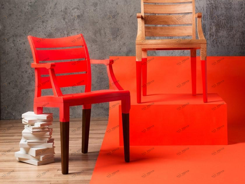 Cider Edition Деревянный стул с подлокотниками Numéro sun-id-1383906