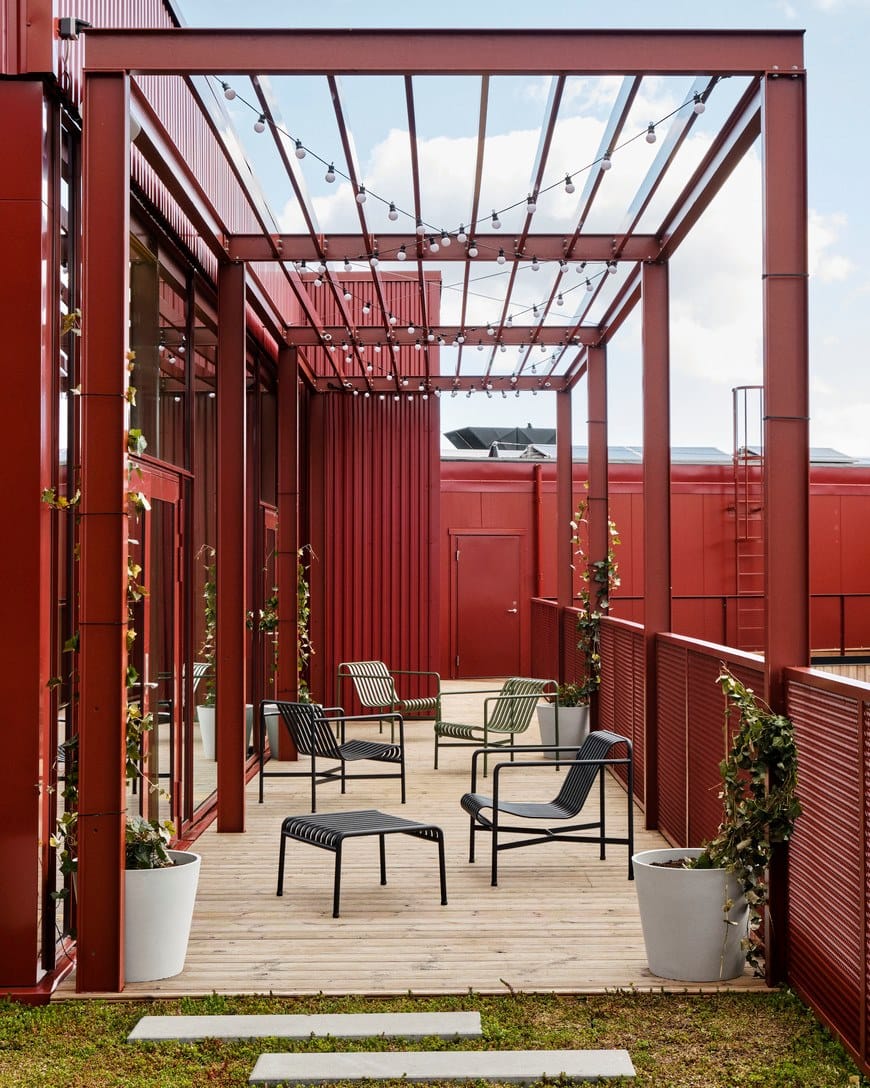 Стальное садовое кресло с подлокотниками Hay Палисад ARCH-00128999 - Вид №41