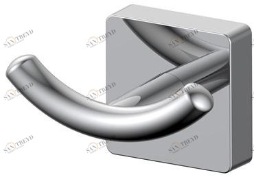 INDA® Двойной крючок для халатов из латуни Forum quadra A3020b