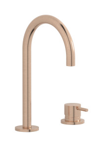 Смеситель для раковины на 2 отверстия. WE ARE IB mt394sr Brushed Rose Gold MilanoTorino