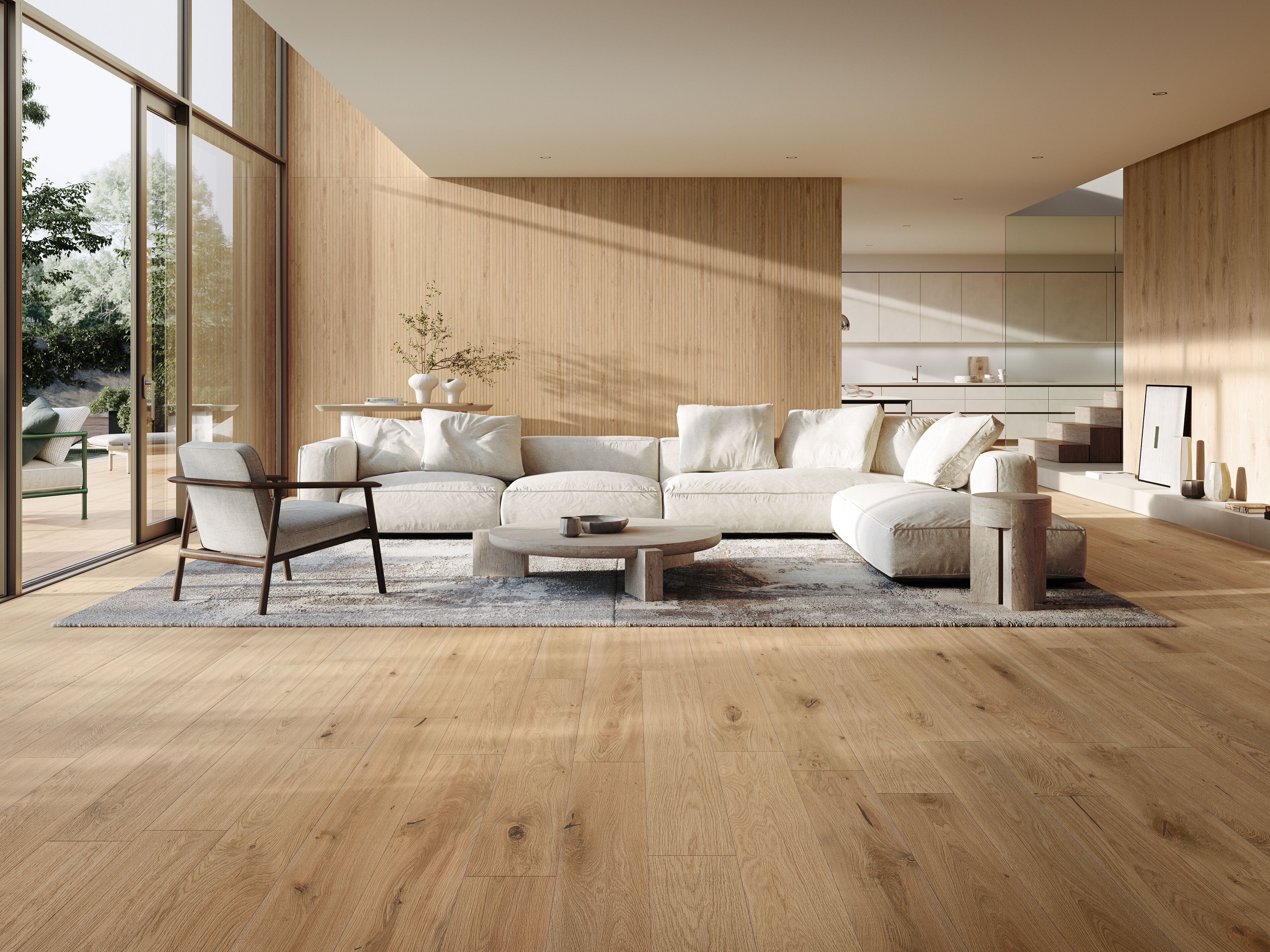 Напольное покрытие из керамогранита в помещении и на открытом воздухе с эффектом дерева Atlas Concorde журнал ARCH-00030139