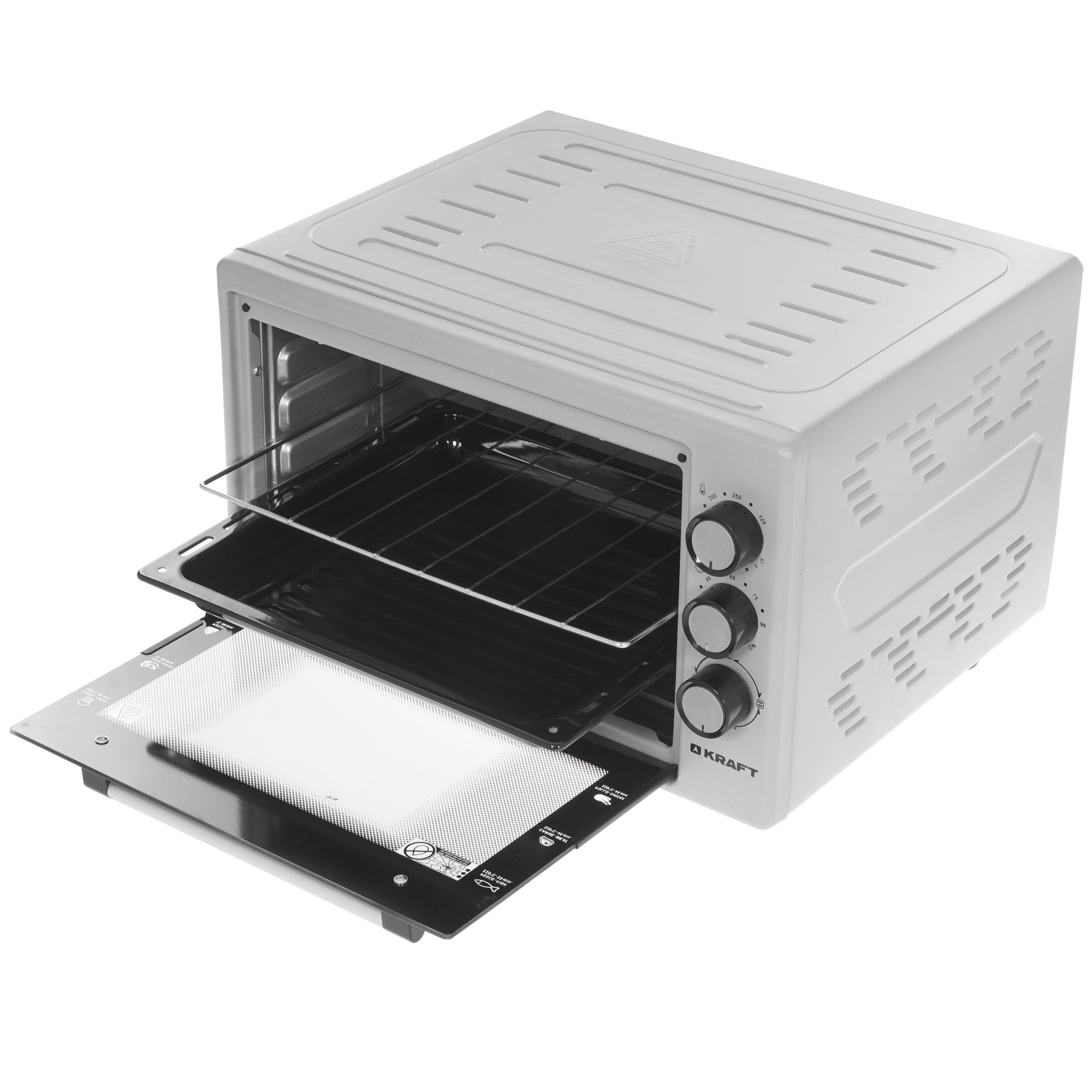5359462 Мини-печь Kraft KF-MO 3800 GR серый STDN-0124305 - Вид №4