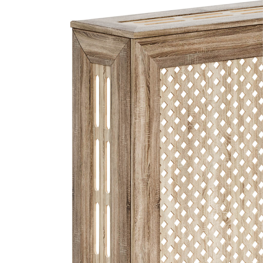 Экран для радиатора 60х60 см Глория дуб винтаж STELLA Standart STSR-1073