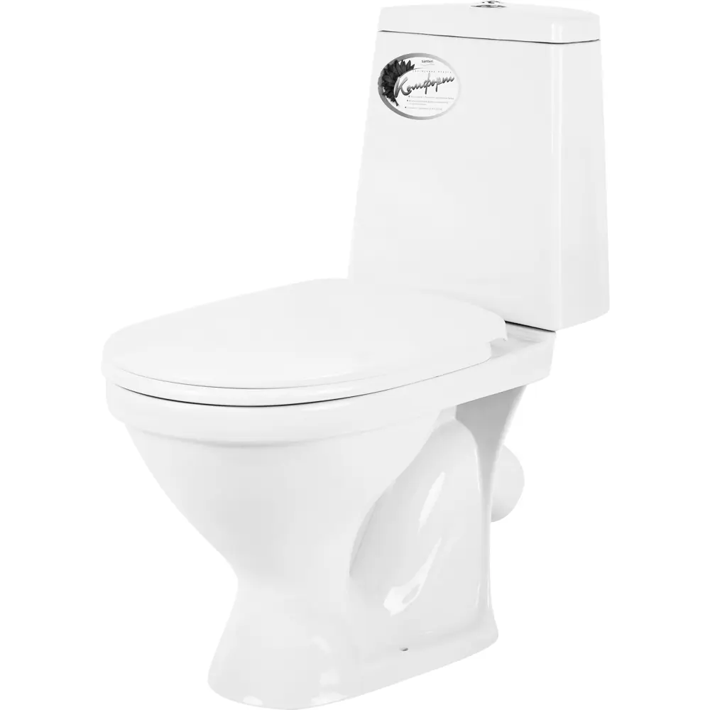 Унитаз напольный Santeri «Прайм» косой выпуск двойной слив 82202384 STLM-2105796 SANTEK