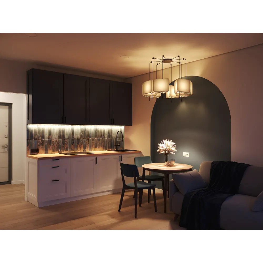 KONSENSA Фасад Котлас синий матовый 60×77 см для кухни в неоклассике 89409666 STLM-1579780 - Вид №8