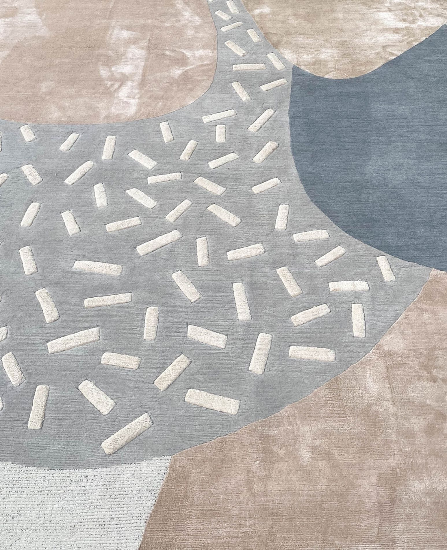 Прямоугольный ковер ручной работы из шерсти и шелка Tapis Rouge абстракция ARCH-00033145 - Вид №4