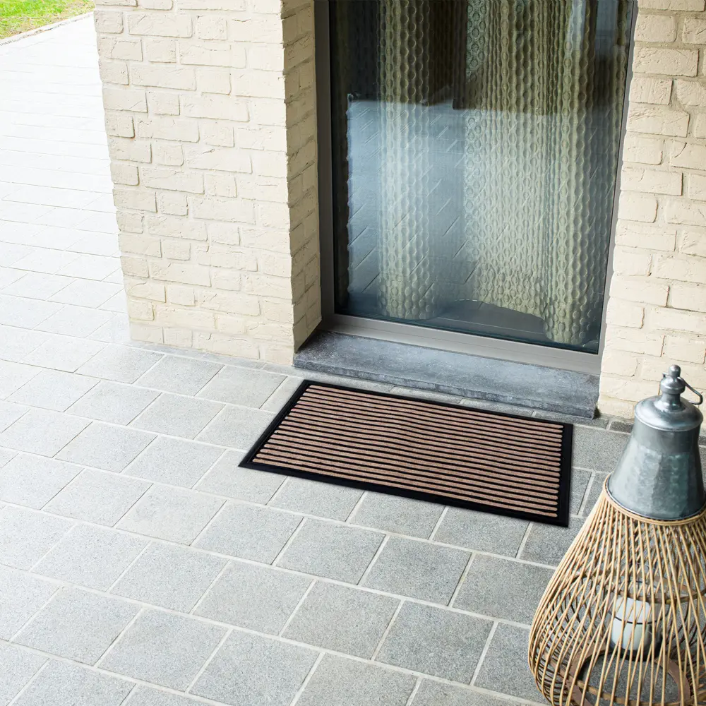 Коврик грязезащитный полиэстер Bali A4 45x75 см цвет бежевый Santreyd STLM-2132953 - Вид №5