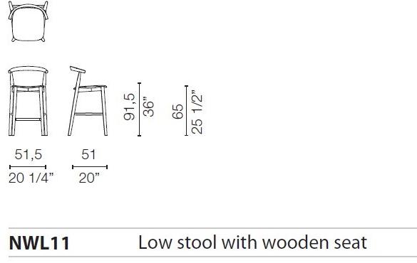Cappellini Высокий стул в золе Newood sun-id-1368874 - Вид №16