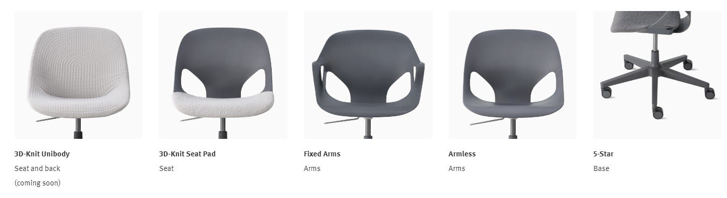 Эргономичный операционный офисный стул Herman Miller ZEPH ARCH-00111265 - Вид №7