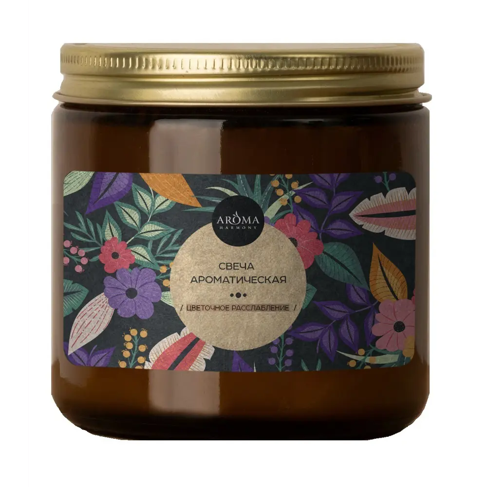 Свеча ароматизированная Aroma Harmony Цветочное расслабление 7 см 89340829 STLM-2116805 