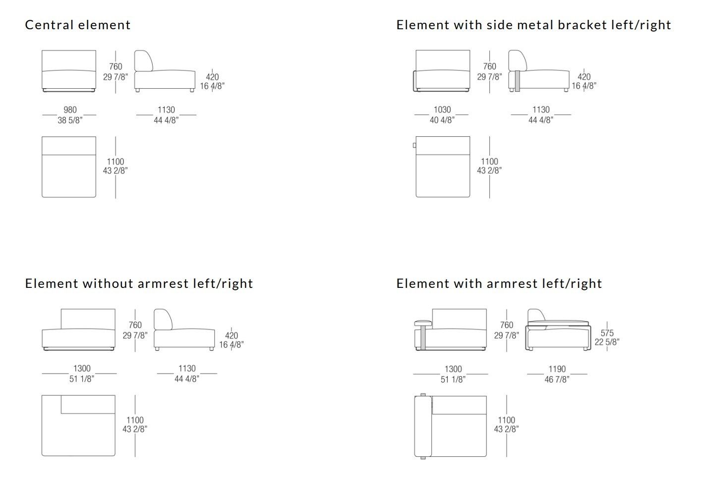 3-местный тканевый диван MisuraEmme CANNES ARCH-00004100 - Вид №6