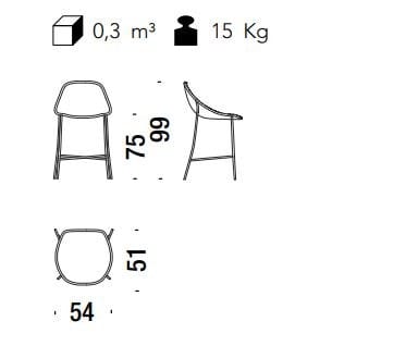 Мягкий стул с подставкой для ног MOROSO Tia Maria ARCH-00007585 - Вид №1