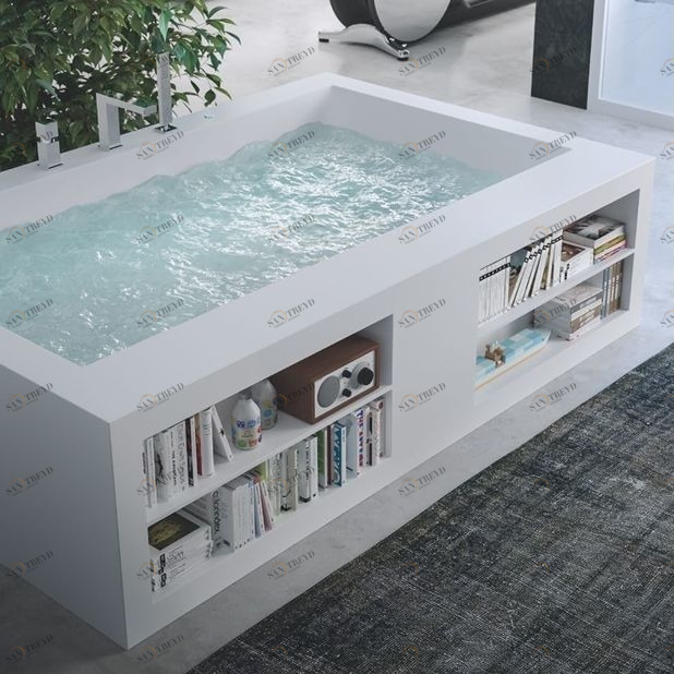 Design Ванна из Corian 1800x900x500 Box Tub 2 белая MOMA Design BT03085028