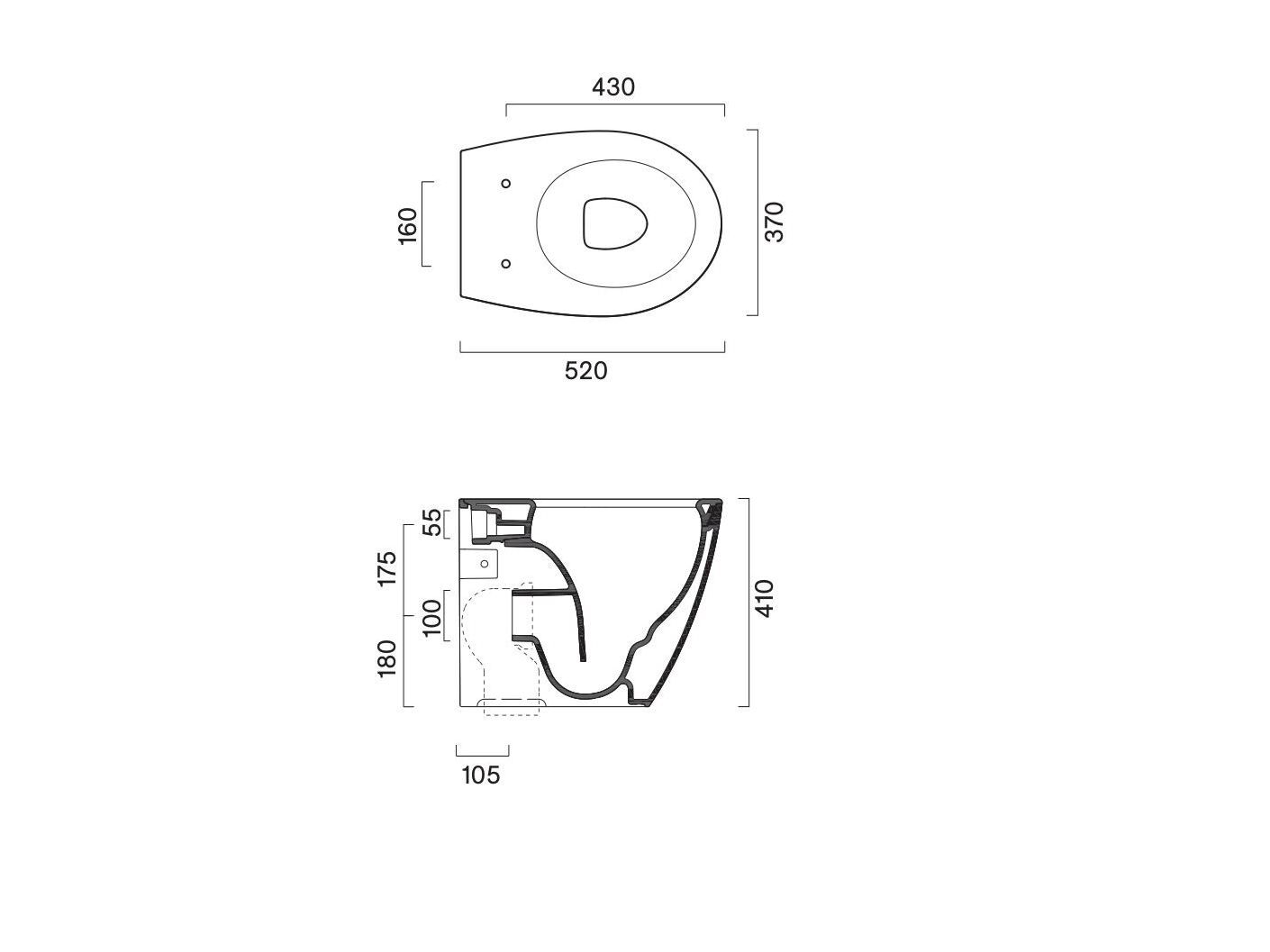 Напольный туалет CERAMICA CATALANO ITALY 52x37 ARCH-00152576 - Вид №3