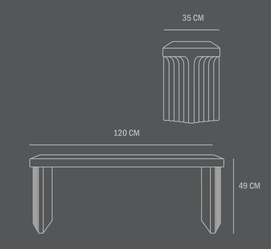 Скамейка из армированного волокном бетона 101 Copenhagen Arc ARCH-00147463 - Вид №3
