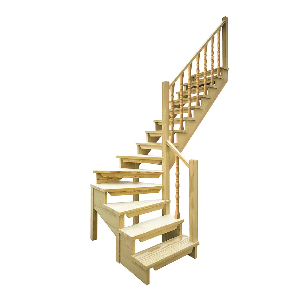 Лестница поворотная 90° ЛЕС-09 универсальная ЛЕСЕНКА STLM-2177329