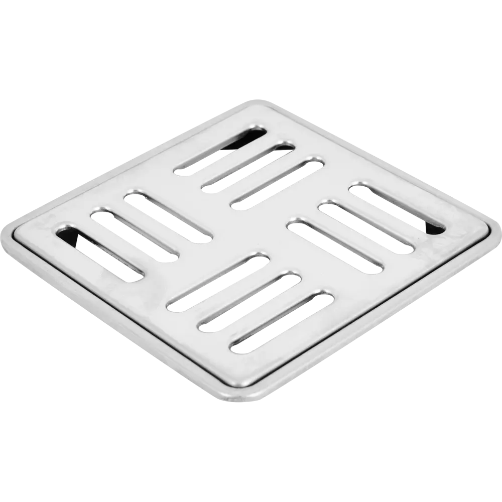 Решетка для душевого трапа Ани Пласт 120x120 мм из нержавеющей стали 86395288 STLM-0068499