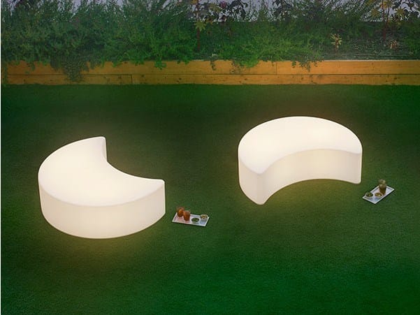 Светящаяся садовая скамейка из полиэтилена SLIDE MOON ARCH-00153334 - Вид №4