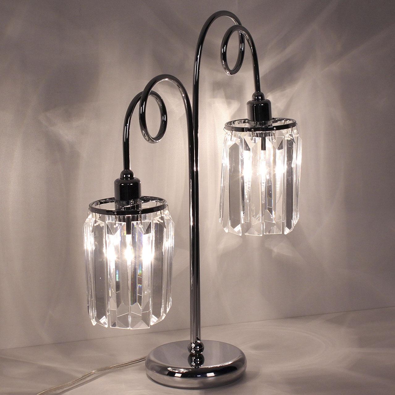 Настольная лампа Citilux Синди CL330821 CITILUX ИНТЕРЬЕРНЫЕ 191650 Прозрачный;хром  - Вид №1