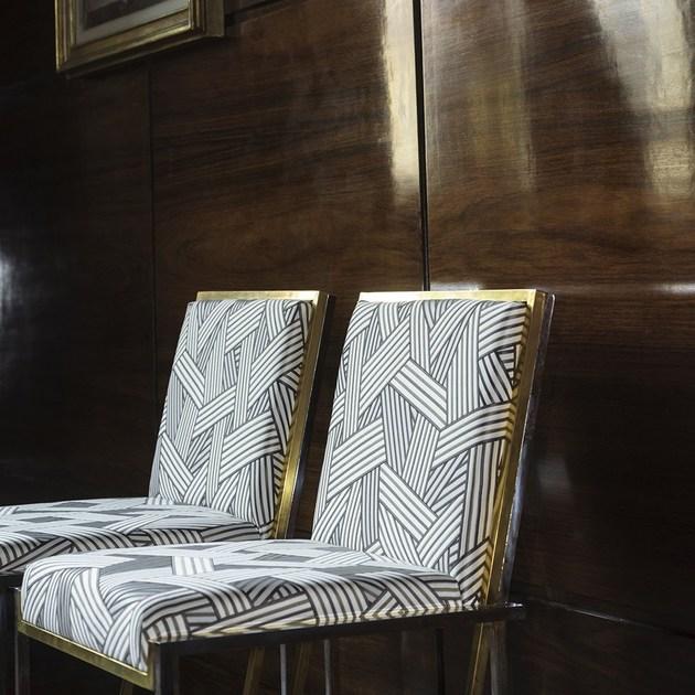 Dedar Жаккардовая хлопковая ткань с графическими мотивами sun-id-1369638 - Вид №1