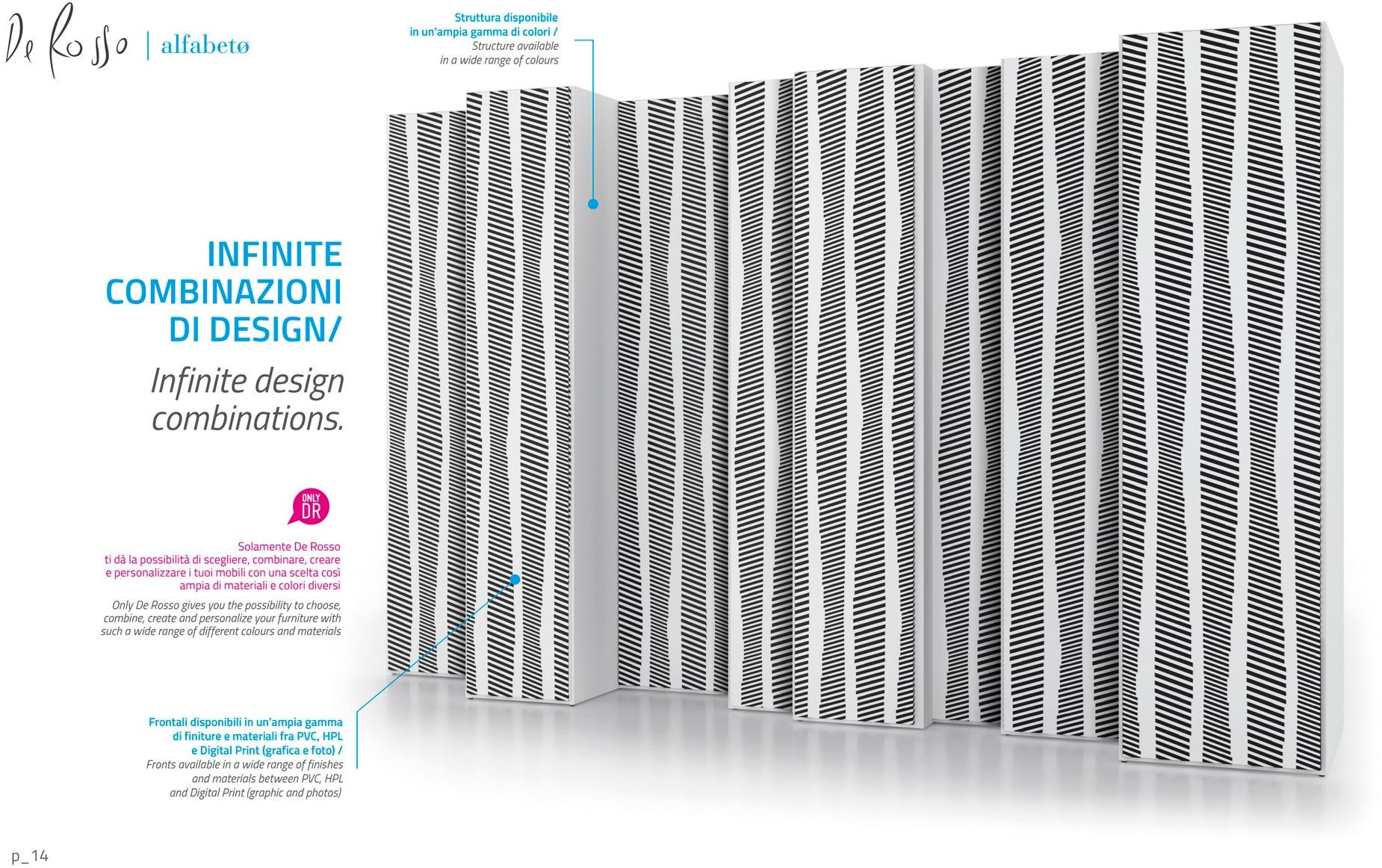 De Rosso Шкаф-купе с дверцами в форме нпл Alfabeto sun-id-1347873 - Вид №11