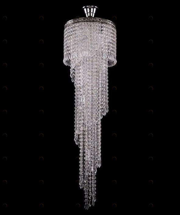 Каскадная люстра Bohemia Ivele 8311/30-100/Ni BOHEMIA IVELE ДИЗАЙНЕРСКИЕ 076116 Прозрачный 