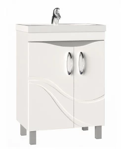 Тумба с раковиной Mirella 600 (Калипсо) new600⨉440⨉840 мм белый